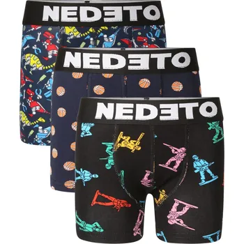 Chlapecké spodní prádlo 3PACK dětské boxerky Nedeto vícebarevné (3NBDV5) 6-8 let Možnost vrácení zboží ZDARMA do 120 dnů!
