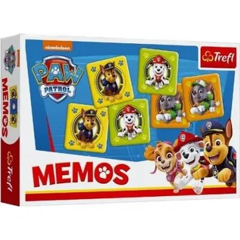 TREFL Pexeso papírové Paw Patrol/Tlapková patrola společenská hra 30 kusů v krabici 21x14x4cm