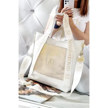 Kabelka Massimo Contti Kabelka Massimo bílozlatá