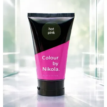 Barva na vlasy Colour by Nikola Hot Pink sytá růžová barva na vlasy, 120 ml