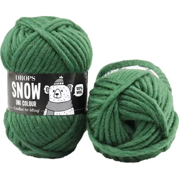 Příze Drops Snow UNI 97 temný břečťan