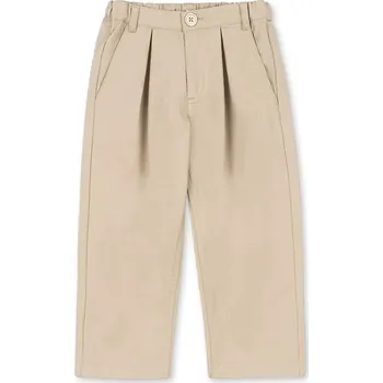 Chlapecké kalhoty Dětské bavlněné kalhoty Konges Sløjd WILLO CHINOS GOTS KS105136.PPY2 béžová 80X, vel. 122-128
