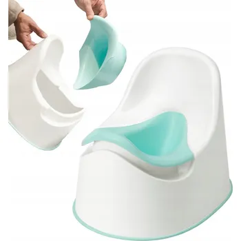 Nočník IKEA LOCKIG Nočník, bílá/tyrkysová