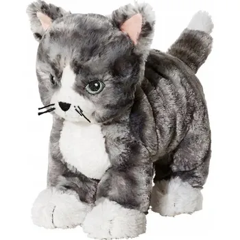 plyšák IKEA LILLEPLUTT Plyšák , kočka, šedá/bílá