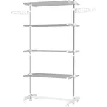 Sušák na prádlo 142 x 55 x 172 cm | bílo-stříbrný