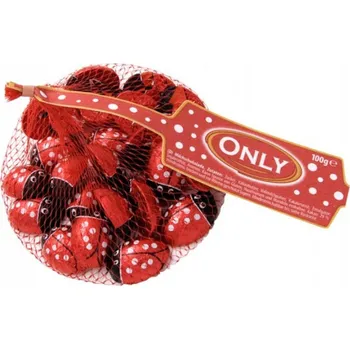 Bonbon Čokoládové berušky 100g cena za kartonové balení (Kartonové balení : 24 ks)