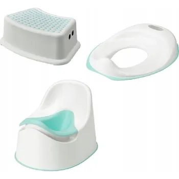 Kojenecká hygiena Nočník bílý IKEA se sedátkem na WC a stupínkem