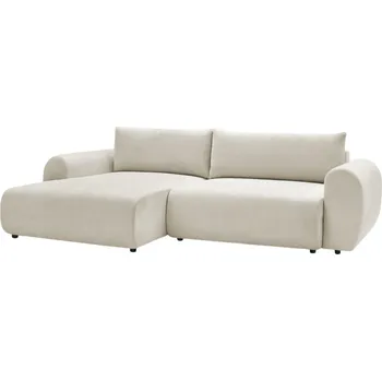 Pohovka Bobochic Paris Béžová rozkládací pohovka Lucien 314 cm, levá