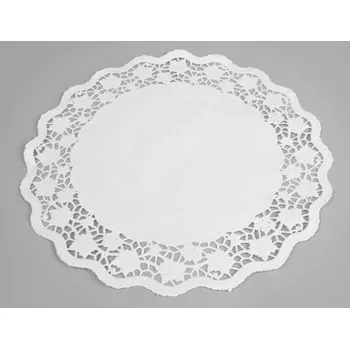 Krabička na výslužku Svatba-eshop Papírové krajky 28 cm 100 ks - ozdobná kulatá krajka na svatební tvoření