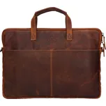 Pánská kožená taška na notebook Greenwood Levone - koňak