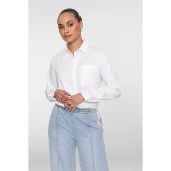 Dámská košile Geisha košile s dlouhým rukávem bílá Velikost: 3XL