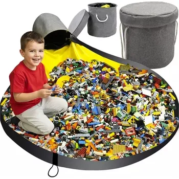 úložný prostor na hračky Praktický úložný koš na hračky s hrací podložkou