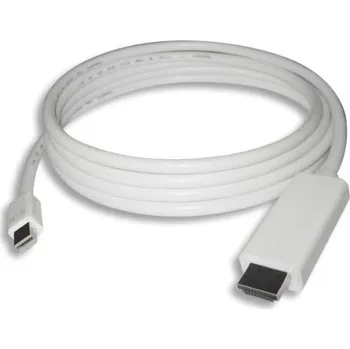 Kabel do PC PREMIUMCORD Kabel mini DisplayPort 1.2 na HDMI 2.0, pro rozlišení 4Kx2K@60Hz, 2m