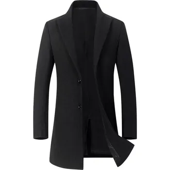 Best Fashion Pánský zateplený kabát vhodný do chladného počasí Velikost: 4XL, Barva (Varianta): Černá