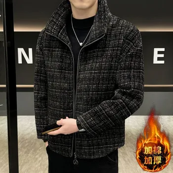 Pánský kabát Best Fashion Pánská zateplená bunda se stojáčkem na zimu Velikost: 2XL, Barva (Varianta): Kávová