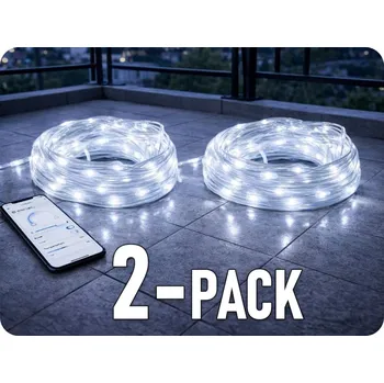 LED páska SMART LED dekorační řetěz 50m, 3.2W, 6500K, IP65/2-PACK! [ML61614]