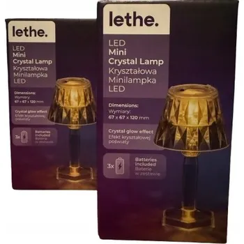 Lampička KŘIŠŤÁLOVÁ LED MINI LAMPIČKA 12 cm