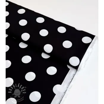 Viskóza RADIANCE Polka BIG dot black