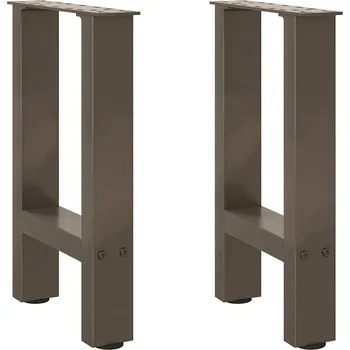 Konferenční stolek Nohy ke konferenčnímu stolku, přírodní ocel, 2 ks, 28x(42-43) cm