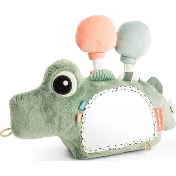 Hračka pro nejmenší DONE BY DEER aktivní stojací zrcadlo Croco - zelené