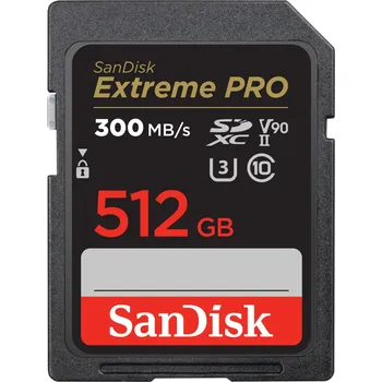 Ukládání dat SanDisk SDXC 512GB Extreme PRO V90