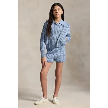 Pánské kraťasy Dětské bavlněné šortky Polo Ralph Lauren 313A11258002 modrá 55X, vel. 136-142