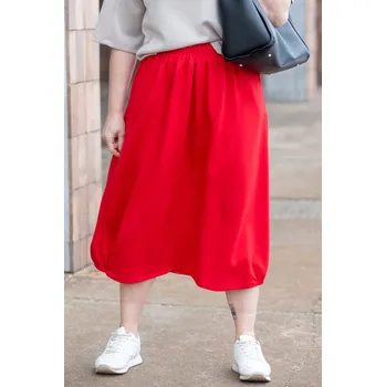 Dámská sukně Italy fashion Dlouhá sukně MARGARET Barva: Červená, Velikost: UNI: M-XL