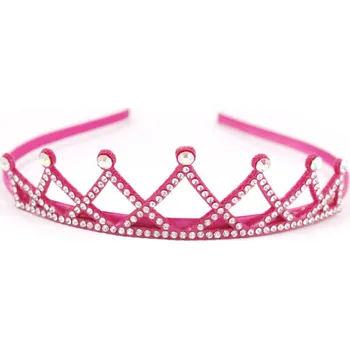 Čelenka Čelenka na vlasy - korunka Barva: tmavě růžová