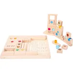 TickiT - Dřevěné kostky s drahokamy 83 ks