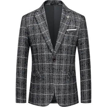 Best Fashion Pánské formální sako pro společenské události Barva: Černá, Velikost: 4XL