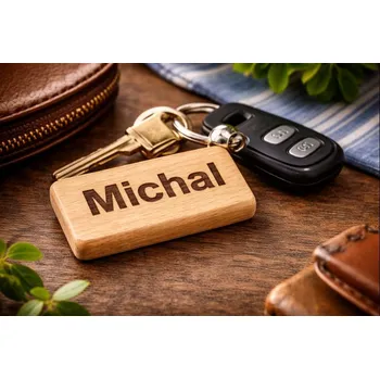 věšák na klíče Dary dřeva Personalizovaná klíčenka s jménem
