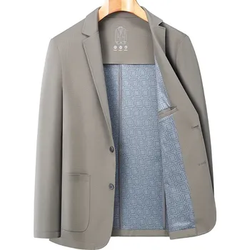 Best Fashion Pánské společenské sako pro formální události Barva: Khaki, Velikost: XXS