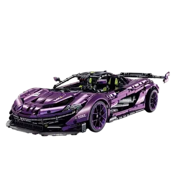 ostatní stavebnice OEM Technická stavebnice fialového supersportu - 3568 dílků