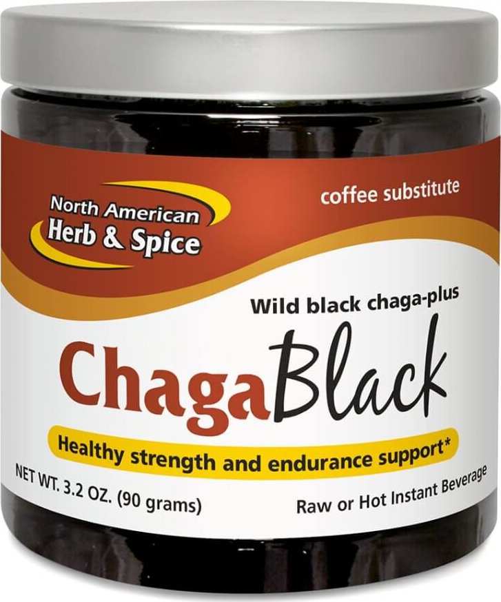 North American Herb and Spice | Zdravá náhražka kávy - ChagaBlack - 90 g z černé sibiřské houby čaga, březové kůry a šípku - 90 g