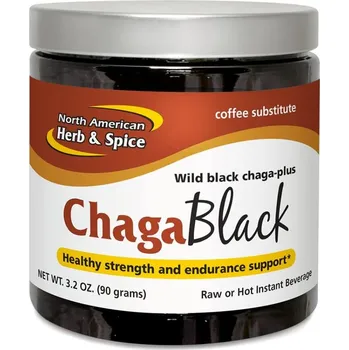 Káva North American Herb and Spice | Zdravá náhražka kávy - ChagaBlack - 90 g z černé sibiřské houby čaga, březové kůry a šípku - 90 g