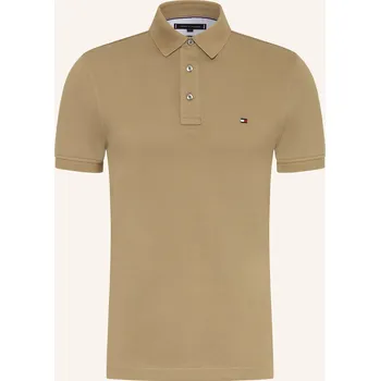 Pánská móda Tommy Hilfiger Pánská Polokošile Z Piké Slim Fit, khaki, L