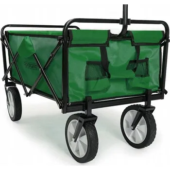 Zahradní vozík ShopJK Skládací vozík 145 l zelený