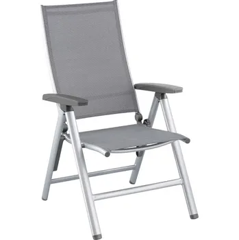 KETTLER KETTLER CIRRUS polohovací, hliníkové křeslo - stříbrná / šedá