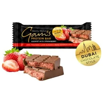 Gam's Protein Dubai Chocolate Style Tyčinka Jahoda 60g