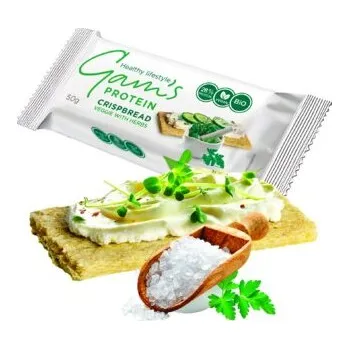 Rýžový chlebíček Gam's Proteín BIO Chrumkavý Chlebík Zelenina s Bylinkami 50g