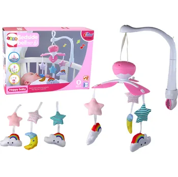 Kolotoč nad postýlku Mamido Kolotoč nad postýlku obloha se zvuky růžový