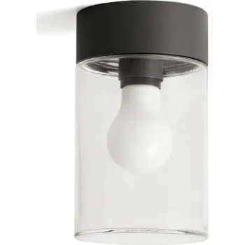 Venkovní osvětlení KILA 200 stropní svítidlo, tmavě šedá, transparentní - FARO