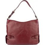 HEXAGONA Francouzská kožená kabelka Saintes Červená