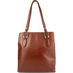 HEXAGONA Francouzská kožená kabelka / batoh Grasse Hnědá