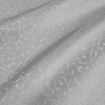 BYTEMA Dekorační jednobarevná látka LÍSTEČKY ŠEDÉ šíře 170 cm