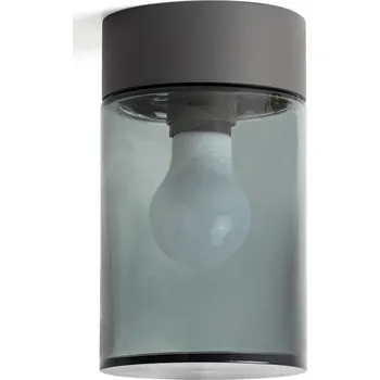 Venkovní osvětlení KILA 200 stropní svítidlo, tmavě šedá, kouřová - FARO