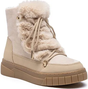 Dámská zimní obuv Kozačky Foreverfolie Beige 7269587 36