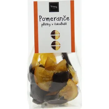 Sušené ovoce Pomeranče v hořké čokoládě 100g