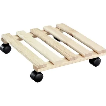 Květináč Podložka MR na kolečkách 35x35cm borovice