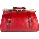 KATANA Luxusní Francouzská kožená kabelka Cenon Červená